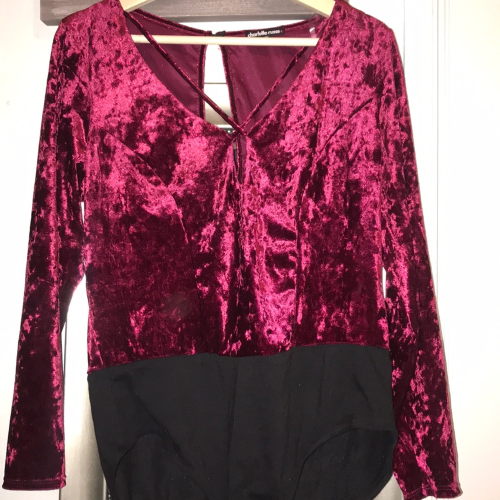 PLUS SIZE CUT OUT BODYSUIT FROM CHARLOTTE RUSSE